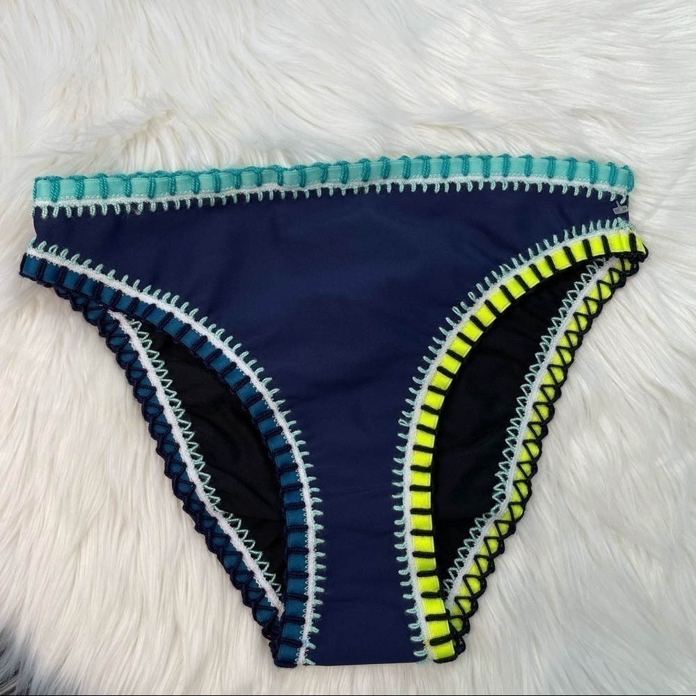NWOT Pilyq Platinum Crochet Accent Swimwear Small